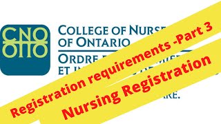 CNO registration requirements Part 3 - Registration Exam