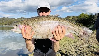 Trout fishing at Lake Eildon #fishing #trout #rainbowtroutfishing
