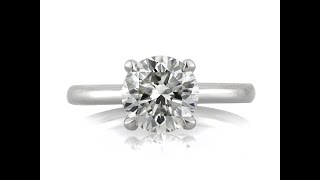 Mark Broumand - 2.21ct Round Brilliant Cut Diamond Solitaire Engagement Ring