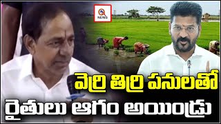 వెర్రి తిర్రి పనులతో రైతులు ఆగం అయిండ్రు | Farmers loss crops with Foolish Decisions | Qnews