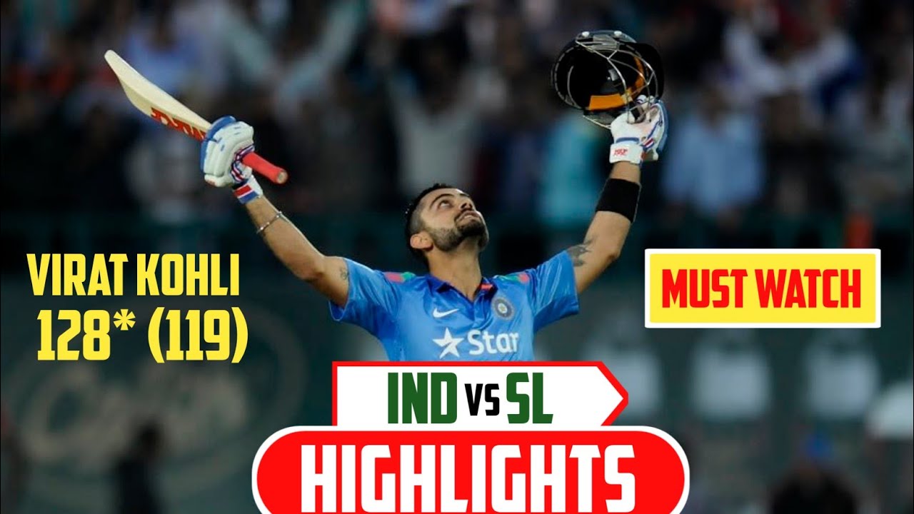 VIRAT KOHLI BATTING | CRICKET HIGHLIGHTS INDIA VS SRI LANKA | CRICKET ...