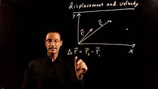 Connection between the displacement and the velocity vectors