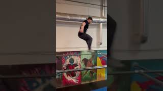 46 yr old parkour- took my #solecircle out of the pit! Hoping to use in comp #WCPKC #parkour #fun