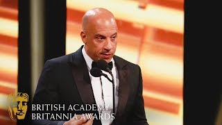 Vin Diesel's Heart-Warming Tribute to Jackie Chan | 2019 BAFTA Britannia Awards