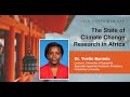 The State of Climate Change Research in Africa