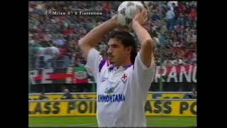 Channel 4 Football Italia Live 1995-96  Milan vs Fiorentina_Peter Brackley