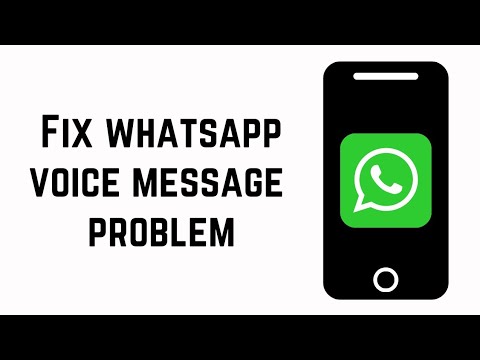 How To Fix Whatsapp Voice Message Problem - YouTube