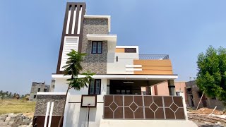 3.44 சென்ட்டில் அழகான 3BHK வீடு விற்பனைக்கு| Beautiful Elevation Design with Skylight | Epi-578