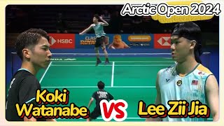 Lee Zii Jia 李梓嘉 VS Koki Watanabe 渡邊航貴  | Arctic Open 2024 北極公開賽