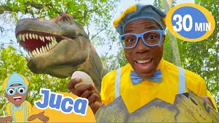 🦖 Juca Visita o Mundo dos Dinossauros 🦖 | @AmigosdoBlippi_Juca | Olá Meekah | Episódio Completo