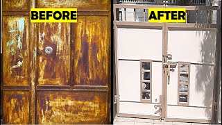 How to paint a rusty gate economically | जंग लगे गेट को सस्ते में पेंट कैसे करें