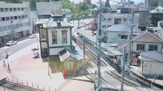 伊予鉄 道後温泉駅 駅側 愛媛県松山市 2021年7月31日〜 いよてつ IYOTETSU Dogo Matsuyama Ehime Japan 路面電車 坊っちゃん列車 汽車