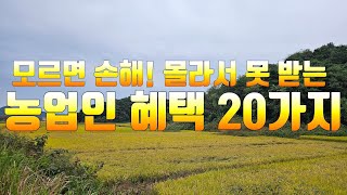 비농업인이 농업인이 되면 받을 수 있는 혜택 20가지. 자세한 내용은 아래 누리집을 참고하세요!  #농업인혜택 #농업인자격 #농업경영체등록 #농지대장 #농업인확인서