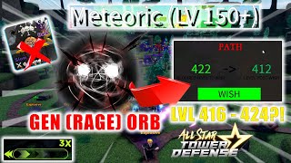 Speed Run Meteoric Raid (Gen Rage ORB) | Got to Level Up Prestige Instead! | All Star Tower Defense