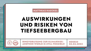 Auswirkungen und Risiken von Tiefseebergbau | Fridays for Future