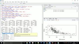 R Studio Basic tutorial 4 Descriptive statstics, scatter plot, creating function in R