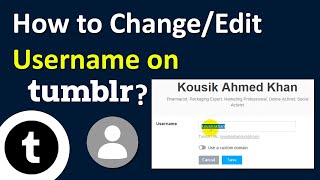 How to Change tumblr Username? tumblr Username Edit | tumblr Username Change | ADINAF Orbit