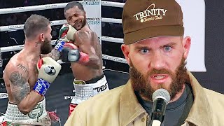 FIRED UP CALEB PLANT TALKS BRUTAL KNOCK OUT OF ANTHONY DIRRELL AT POST FIGHT PRESS CONFERENCE