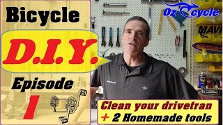 Clean your bicycle chain,cogs and crankset- Do it yourself.