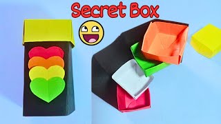 DIY Secret Stepper Box | Paper gift box | Origami Paper Crafts /Gifts Idea
