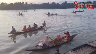 সুনামগঞ্জের হাওরে পানির বিস্তৃত প্রান্তর