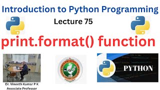 print.format() function in python programming| pprint module | Introduction to Python