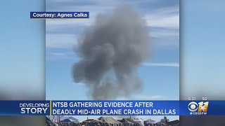 NTSB gathering evidence after deadly mid-air plane crash in Dallas