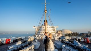 Shooting a REAL Wedding- Part 1- The First Look at the historic Queen Mary by Jason Lanier