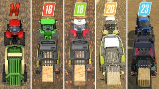 Fs14 vs Fs16 vs Fs18 vs Fs20 vs Fs23 | Bales Comparison | Timelapse |