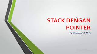 Struktur Data : Stack Dengan Pointer