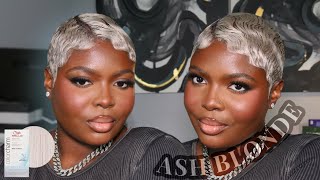 How I achieved this ASH BLONDE PIXIE using the *famous* 𝐖𝐄𝐋𝐋𝐀 𝐓𝟏𝟖 𝐓𝐎𝐍𝐄𝐑