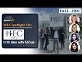 HEC Paris Adcom Q&A | HEC MBA Admissions | #MBA Spotlight #BSchool Fair Nov 2021