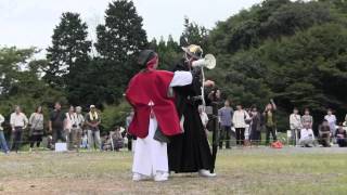 松江城鉄砲隊の祝砲