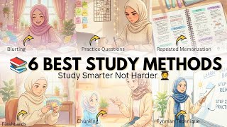 Top 6 Study Methods to Get Good Grades | Study Methods that ACTUALLY WORK| Hijabigrowup