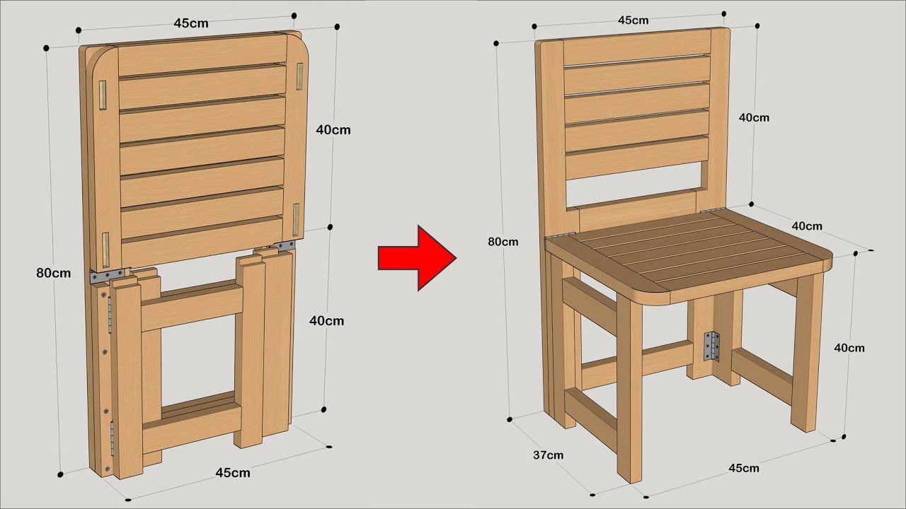 Simple Wooden Chair Pattern 25 Easy Diy Chair Plans To Build Step By