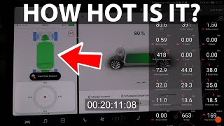 How fast is Track Mode cooling the battery?
