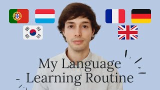 My Minimalist Daily Language Learning Routine. Fluent in 5 Languages 🇵🇹 🇱🇺 🇩🇪 🇫🇷 🇬🇧 (🇰🇷)