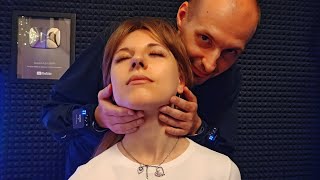 A close, sensual and personal ASMR face and head massage