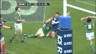 Vincent Clerc try snatches away Irish Grand Slam 2007