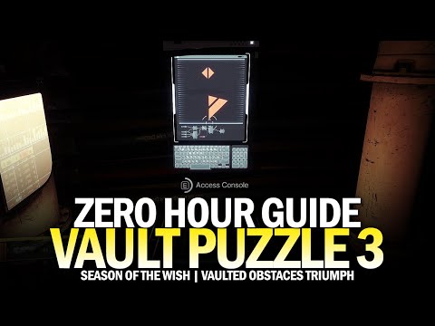 Destiny 2 Week 3 'Zero Hour' Vault Puzzle Solutions | Polygon