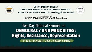 Two Day National Seminar on DEMOCRACY AND MINORITIES: Rights, Resistance, Representation