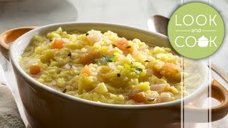 Yellow lendil dal recipe - Look and Cook step by step recipes | How to cook