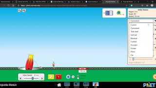 Free fall simulation.