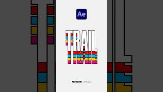 Make Multicolored Motion Graphic Trails Effect in After Effects