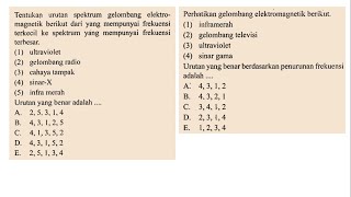 LATIHAN SOAL GELOMBANG ELEKTROMAGNETIK