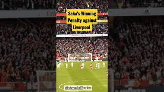 Saka's Winning Penalty Against Liverpool (Via: Chunkz/IG) #şaka #shorts #arsenal