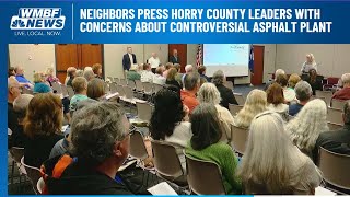 Neighbors press Horry County leaders with concerns about controversial asphalt plant