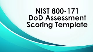 NIST 800 171 DoD Assessment Scoring Template