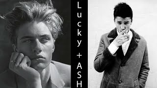 Model Ash Stymest + Lucky Blue Smith :)