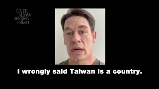 Here's John Cena's Full Apology To China